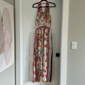 Silk resort wear maxi dress sz Small